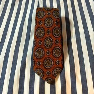SUITSUPPLY Wool Medallion Patterned Tie